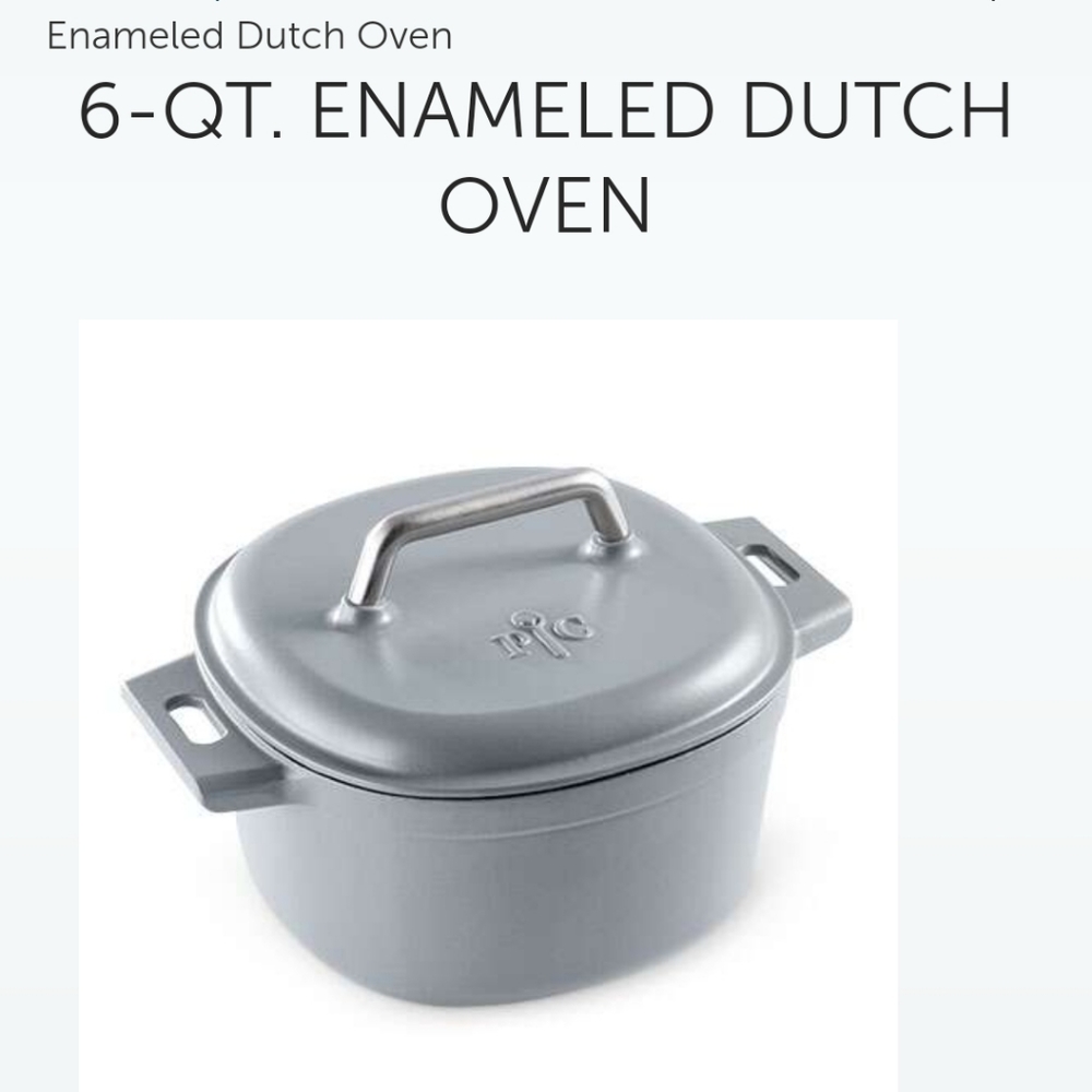NEW Pampered Chef 6qt Enameled Dutch Oven Original Box Not Included